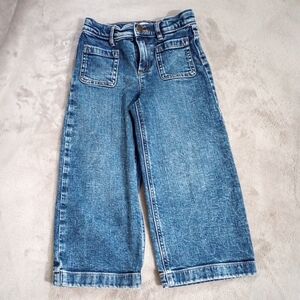 Crewcuts Wide Leg Patch Pocket Jeans Toddler Girl 4